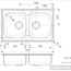 Rex20 Double Bowl & Drainer 790mm